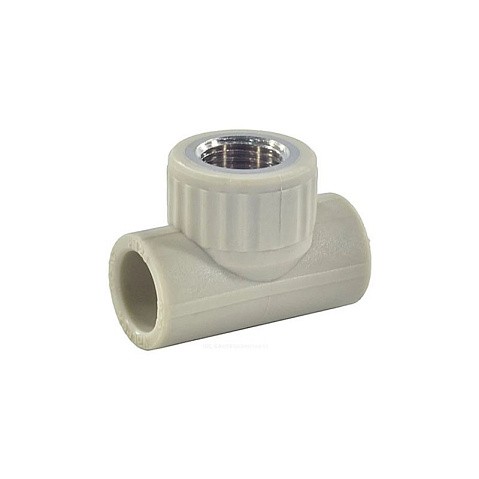 Тройник комбинированный VALFEX 25x25 PN 25 G-1/2'' ВР серый купить в Волгограде | "Проконсим"