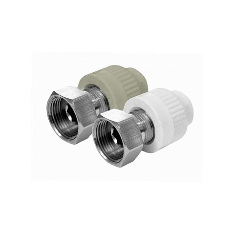 Муфта комбинированная с накидной гайкой VALFEX 20 PN 25 G-1/2'' серая купить в Волгограде | "Проконсим"