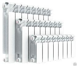  Радиатор биметаллический 20 секц, ширина 1600мм, RIFAR  2780Вт подк. боковое (930350039) со склада Проконсим в Волгограде