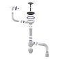 Сифон для мойки Unicorn В425P, 40х50 гибкий отвод, 3 1/2'' х40 чаша из нержавеющей стали, прямоугольный перелив купить в Волгограде | "Проконсим"