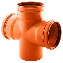 Крестовина ПП для наружной канализациии 90гр. DN 110-110-110 РТП купить в Волгограде | "Проконсим"