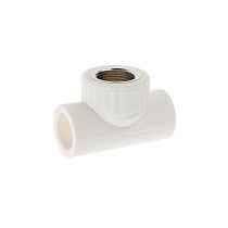 Тройники ПП DN 20-40 PN 25 комбинированные с внутренней резьбой белые PlasticPro купить в Волгограде | "Проконсим"