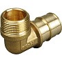 Угольник латунный для PEX труб 16-1/2'' PN 10 OP под надвижную гильзу с наружной резьбой ONE PLUS купить в Волгограде | "Проконсим"