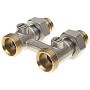Узел нижнего подключения DN 20 прямой двухтрубный 20-1/2'' никелированный с ниппелем штуцерхштуцер РИДАН 003L0396R купить в Волгограде | "Проконсим"