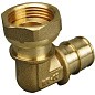 Угольник латунный для PEX труб 16-1/2'' PN 10 OP под надвижную гильзу с накидной гайкой ONE PLUS купить в Волгограде | "Проконсим"