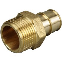 Муфты латунные для PEX труб DN 16-50 PN 10 под надвижную гильзу OP с наружной резьбой ONE PLUS купить в Волгограде | "Проконсим"