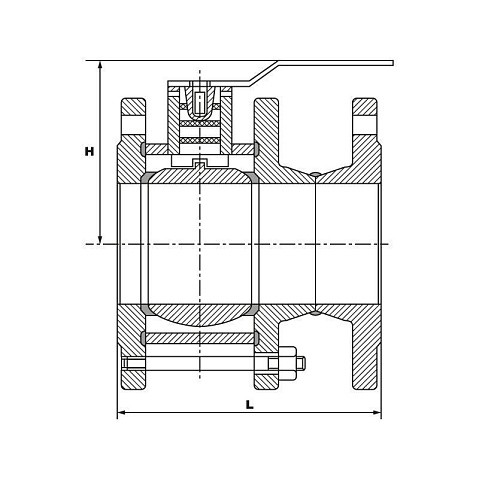Краны стальные шаровые разборные 11с67п DN 50-150 PN 16 полнопроходные фланцевые под задвижку рычаг PR купить в Волгограде | "Проконсим"