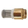 Клапан латунный приёмный пружинный DN 80 муфтовый с нержавеющей сеткой, SGL