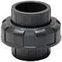 Муфта разборная НПВХ DN 63 PN 16 клеевая уплотнение EPDM черная Aquaviva BOD0630 купить в Волгограде | "Проконсим"