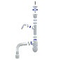 Сифон для мойки Unicorn В320VР, 40х50 гибкий отвод, 1 1/2'' х40 пластиковая чаша с отводом для стиральной машины купить в Волгограде | "Проконсим"