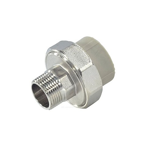 Муфта комбинированная разъёмная VALFEX 20 PN 25 G-1'' американка-НР серая купить в Волгограде | "Проконсим"