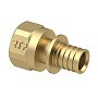 Муфта латунная для PEX труб  25-3/4''  PN 16  под надвижную гильзу с внутренней резьбой  РосТурПласт купить в Волгограде | "Проконсим"