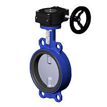 Затворы поворотные дисковые DN 150-500 PN 10-16 межфланцевые диск из нержавеющей стали с редуктором Tecofi VPI4449 купить в Волгограде | "Проконсим"
