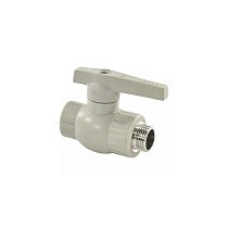 Краны шаровые ПП DN 20-32 PN 25 комбинированные с наружной резьбой серые Valfex  купить в Волгограде | "Проконсим"