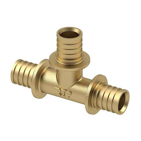 Тройники латунные для PEX-PEX труб DN 16-40 PN 16 под надвижную гильзу РосТурПласт купить в Волгограде | "Проконсим" Тройники латунные для PEX-PEX труб DN 16-40 PN 16 под надвижную гильзу РосТурПласт купить в Волгограде | "Проконсим"