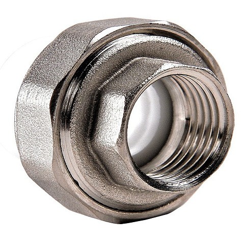 Муфта ПП разьемная 50-1 1/2'' PN 25 раструбная белая РВК купить в Волгограде | "Проконсим"