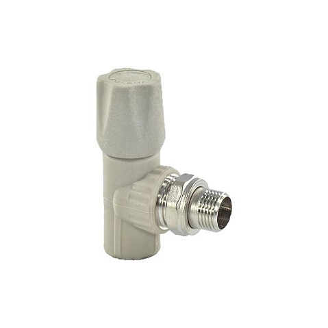 Вентиль для радиатора угловой VALFEX 25 PN 25 G-3/4'' серый купить в Волгограде | "Проконсим"