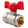 Кран латунный шаровой Valfex Optima.217.NLB1 11Б27фт1М DN 15 PN 25 никелированный муфта-муфта бабочка купить в Волгограде | "Проконсим"