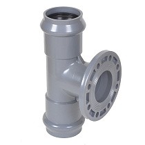 Тройники НПВХ раструбные SDR26 DN 110-315 PN 10 фланцем Хемкор купить в Волгограде | "Проконсим"