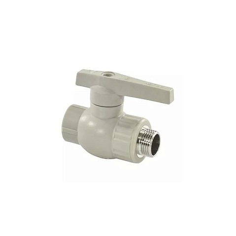 Кран шаровой комбинированный НР VALFEX 20 PN 25 G-1/2'' НР серый купить в Волгограде | "Проконсим"