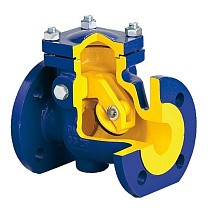 Клапаны обратные поворотные DN 40-200 PN 16 чугунные фланцевые Zetkama zCHE.302A купить в Волгограде | "Проконсим"