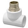 Тройники ПП DN 40-50 PN 25 комбинированные под ключ с наружной резьбой белые РТП купить в Волгограде | "Проконсим"