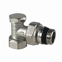 Клапан для радиаторов VALFEX VF.019.NN, PN-10, угловой с дополнительным уплотнением, настроечный купить в Волгограде | "Проконсим"