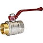 Краны латунные шаровые DN 15-50 PN 25-40 никелированные рычаг муфта-штуцер Temper 88 ГОСТ Р 59553 купить в Волгограде | "Проконсим"