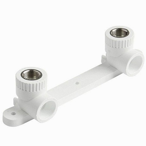 Угольник установочный двойной ПП 20-1/2'' PN 25 с внутренней резьбой белый Pro Aqua PA280008P купить в Волгограде | "Проконсим"