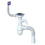 Сифон для мойки Unicorn В435V, 40х50 гибкий отвод, 3 1/2'' х40 с отводом для стиральной машины, прямоугольный перелив купить в Волгограде | "Проконсим"