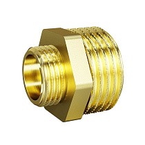 Ниппели латунные DN 15-50 PN 40 штуцер-штуцер переходные LD Pride купить в Волгограде | "Проконсим"