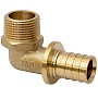 Угольник латунный для PEX труб 16-1/2'' под надвижную гильзу с наружной резьбой MVI SF.632.0404 купить в Волгограде | "Проконсим"