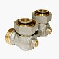 Узел нижнего подключения Vekotrim DN 15 PN 10 угловой двухтрубный 20-3/4'' под евроконус, муфта купить в Волгограде | "Проконсим"
