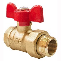Краны латунные шаровые 11Б27фт1М DN 15-20 PN 25 бабочка американка Valfex Optima.227.LOB1 купить в Волгограде | "Проконсим"