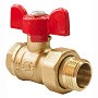 Краны латунные шаровые 11Б27фт1М DN 15-20 PN 25 бабочка американка Valfex Optima.227.LOB1 купить в Волгограде | "Проконсим"