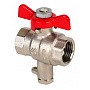 Краны латунные шаровые MVI BV.649 DN 15 PN 25 никелированные под термодатчик муфта-муфта бабочка купить в Волгограде | "Проконсим"