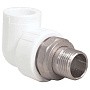 Угольник для радиатора ПП 20-1/2'' PN 25 с американкой белый РТП 14625 купить в Волгограде | "Проконсим"