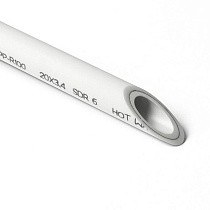 Трубы ПП SDR 6 DN 20-110 PN 20 армированные алюминием внутри белые Pro Aqua купить в Волгограде | "Проконсим"