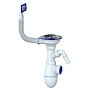 Сифон для мойки Unicorn B430VP, без отвода, 3 1/2'' х40 с отводом для стиральной машины, прямоугольный перелив купить в Волгограде | "Проконсим"