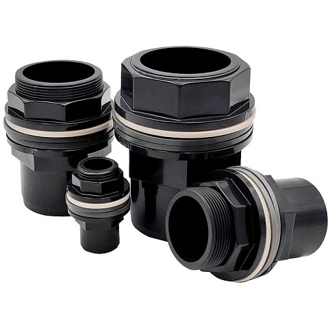Танк-адаптер НПВХ DN 63х75-2 1/2" с наружной резьбой черный Aquaviva RERAKE063H купить в Волгограде | "Проконсим"