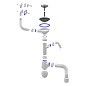 Сифон для мойки Unicorn В427Р, 40х50 гибкий отвод, 3 1/2'' х40 с отводом для стиральной машины, круглый и прямоугольный перелив купить в Волгограде | "Проконсим"