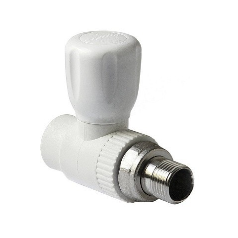 Кран шаровой для радиатора ПП 25-3/4'' PN 25 прямой с американкой белый Pro Aqua PA41010 купить в Волгограде | "Проконсим"