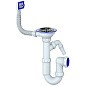 Сифон для мойки Unicorn Y430V, 3 1/2'' х40 без отвода, чаша из нержавеющей стали с отводом для стиральной машины, прямоугольный перелив купить в Волгограде | "Проконсим"