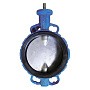 Затвор дисковый поворотный DN 400 PN 16 межфланцевый с диском из чугуна уплотнение-NBR со штоком Seagull