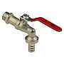 Краны водоразборные DN 15-20 PN 16 никелированные под шланг рычаг MVI (BV.633) купить в Волгограде | "Проконсим"