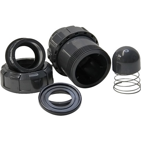 Клапан обратный пружинный НПВХ DN 50 уплотнение EPDM черный Aquaviva SHV050 купить в Волгограде | "Проконсим"