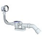 Сифон для ванны Unicorn S101, 40х50 отвод 45гр., 1 1/2'' х40 чаша из нержавеющей стали, круглый перелив купить в Волгограде | "Проконсим"