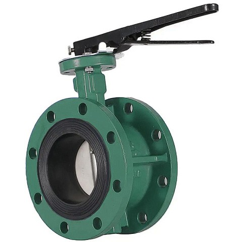 Затворы чугунные дисковые DN 50-150 PN 16 фланцевые с чугунным диском рычаг GALA Тип.2123-G купить в Волгограде | "Проконсим"
