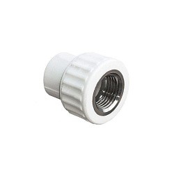 Акция! Муфта комбинированная ПП 50-1 1/2'' PN25, с внутренней резьбой, PlasticPro  (251240218) со склада Проконсим в Волгограде