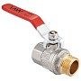 Кран латунный шаровой MVI BV.512 DN 15 PN 40 никелированный полнопроходной муфта-штуцер рычаг купить в Волгограде | "Проконсим"